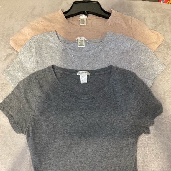 3-Pack Bozzolo Medium Short Crop top’s - Picture 1 of 2